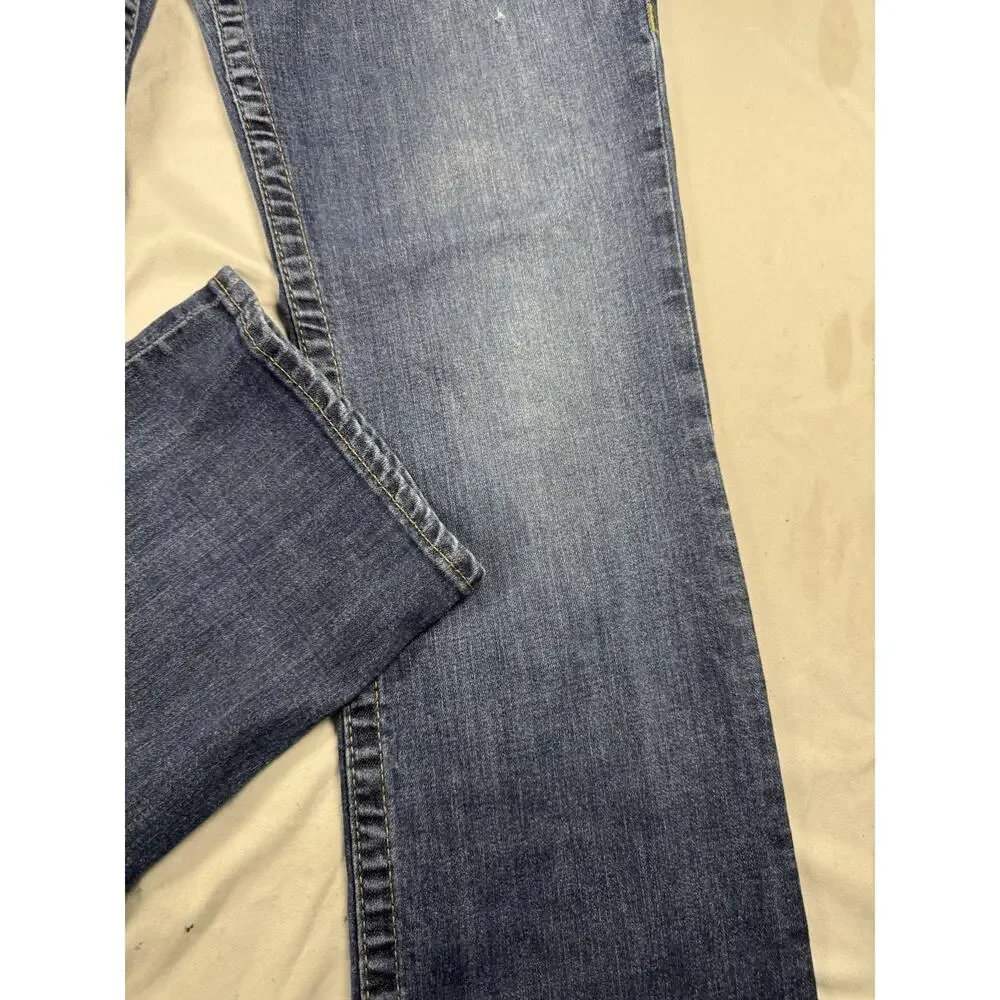 True Religion World Tour Straight Jeans Mens 33x32 Made In USA Medium Wash Denim